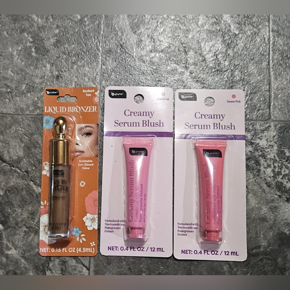 Creamy Serum Blush Set & Liquid Bronzer BNIB